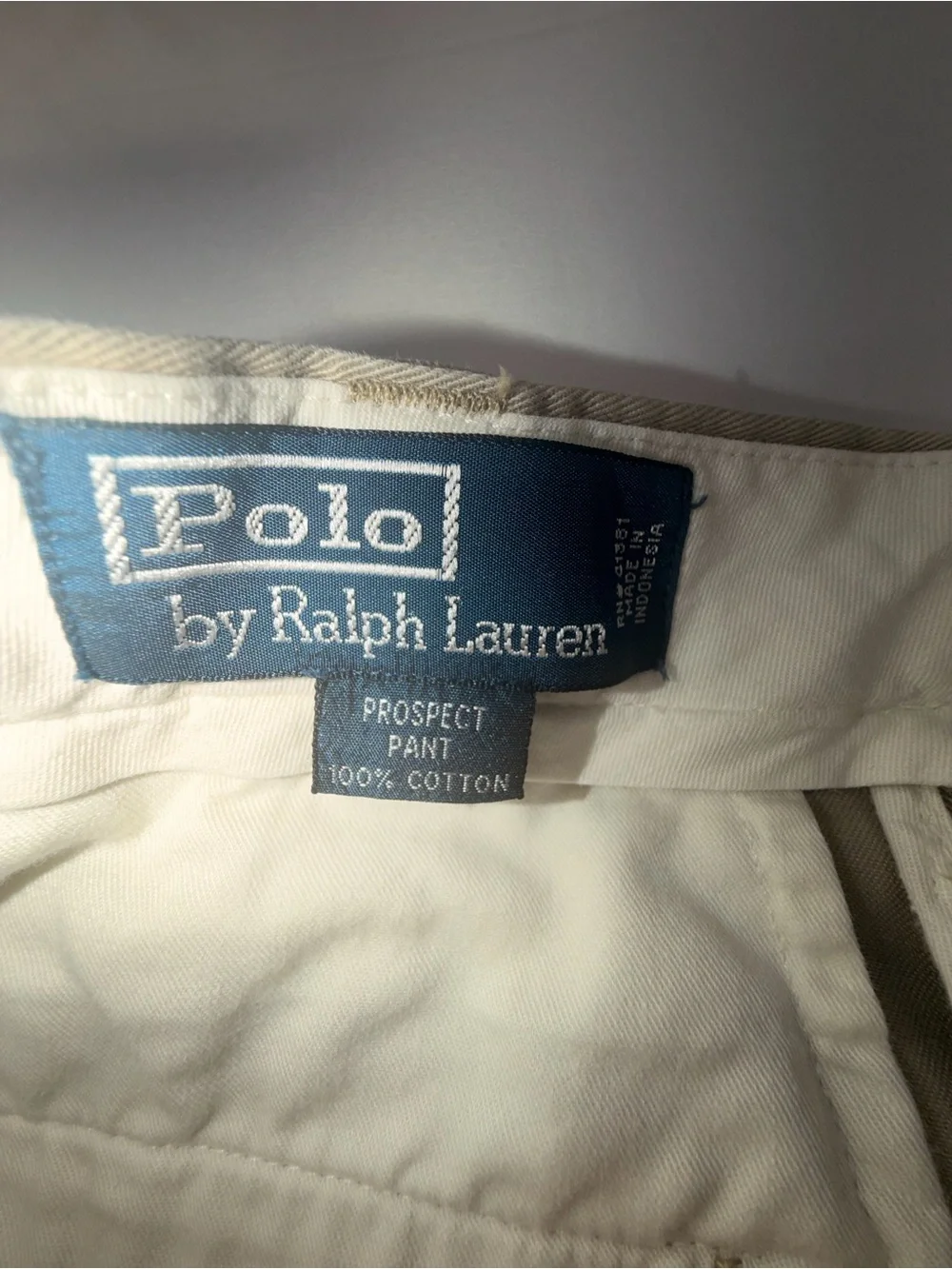 Polo Ralph Lauren Prospect Pants Mens 36x29 Khaki Tan Classic Chino 100% Cotton